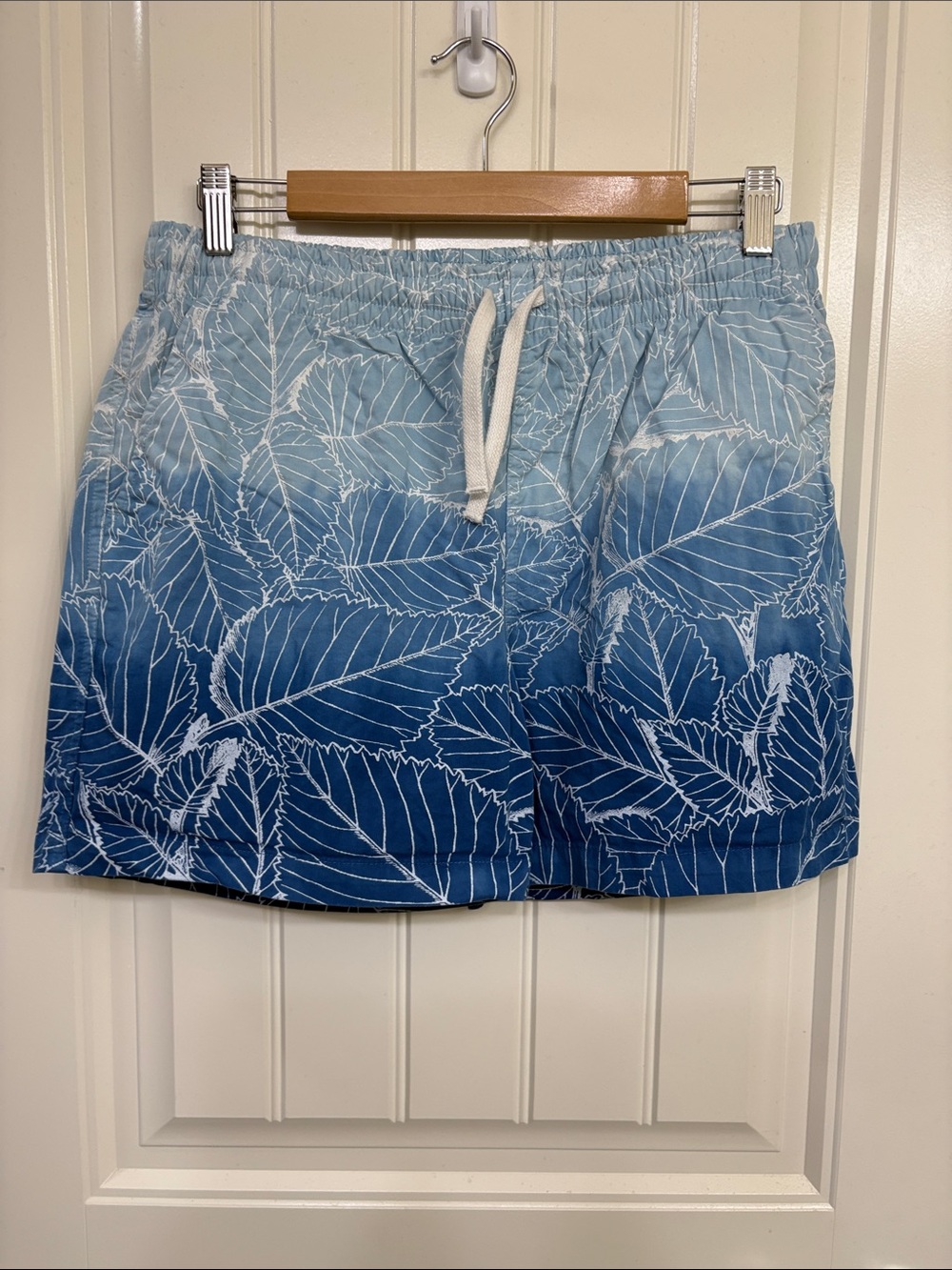 chubbies Blue Ombre Leaf Print Men’s‎ Swim Shorts